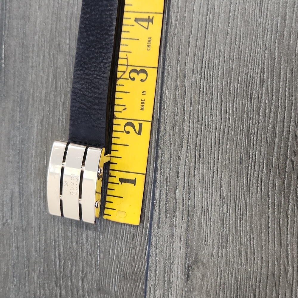 Gucci Child belt navy blue suede size S - Picture 7 of 11